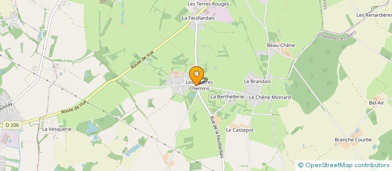 localisation de l'entreprise A.J.E  CHAUMES-EN-RETZ