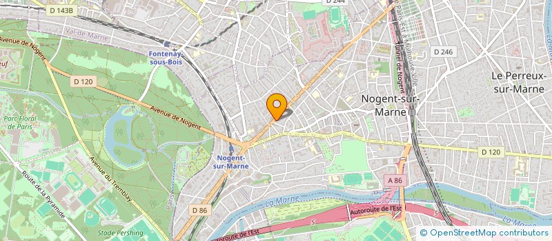 localisation de l'entreprise A.J.E CUISINES  NOGENT-SUR-MARNE