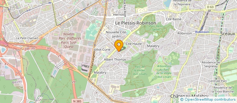 localisation de l'entreprise A J E F à LE PLESSIS-ROBINSON