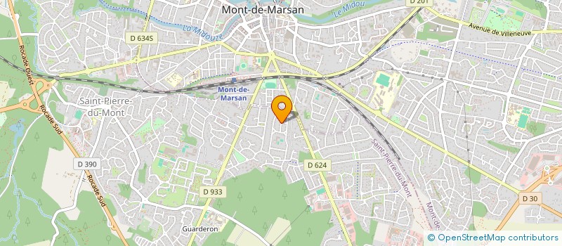 localisation de l'entreprise A - J  ELEC 40  SAINT-PIERRE-DU-MONT