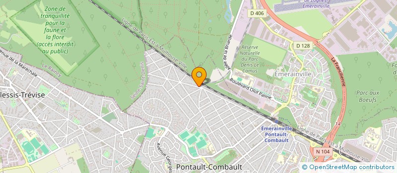 localisation de l'entreprise A & J ENERGIE à PONTAULT-COMBAULT