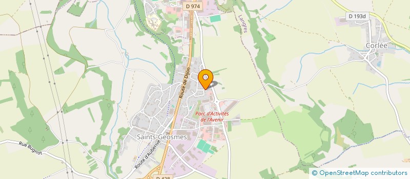 localisation de l'entreprise A.J.F à SAINTS-GEOSMES