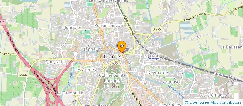 localisation de l'entreprise A.J.F.  ORANGE