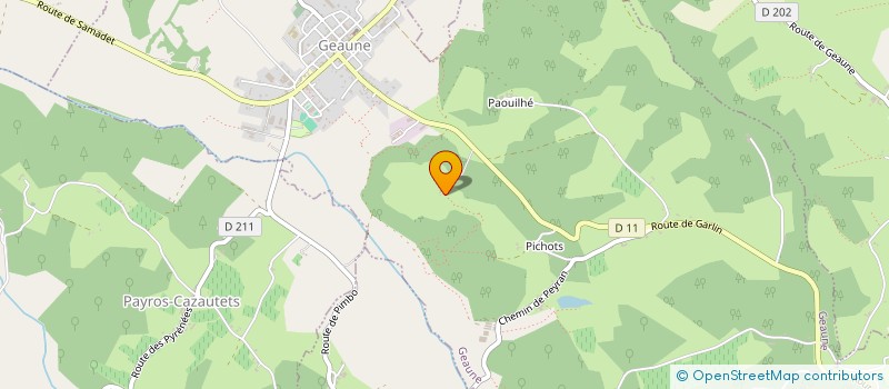 localisation de l'entreprise A.J.F.C.M.  GEAUNE