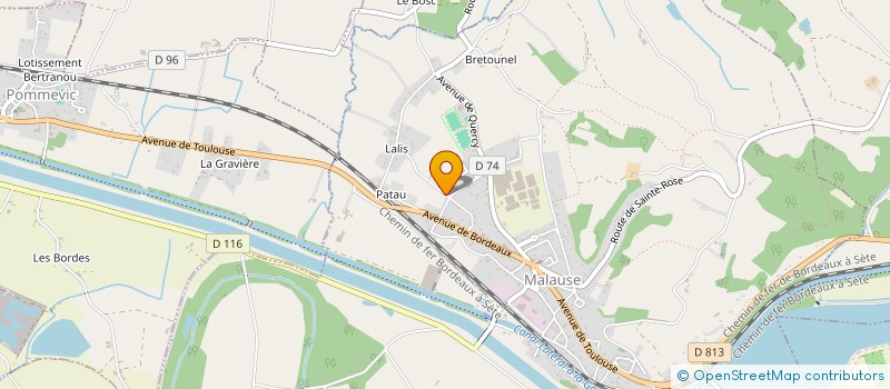 localisation de l'entreprise A-J FACADES  MALAUSE