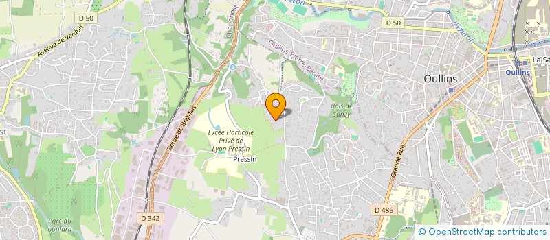 localisation de l'entreprise A J FINANCE à SAINT-GENIS-LAVAL