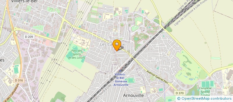localisation de l'entreprise A J H BATIMENT à ARNOUVILLE