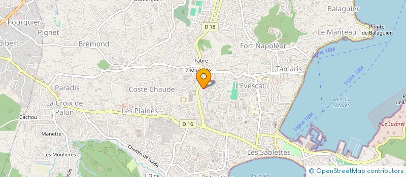 localisation de l'entreprise A J I E à LA SEYNE-SUR-MER