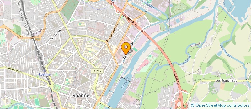 localisation de l'entreprise A.J.I.R.E. PARTICULIERS à ROANNE