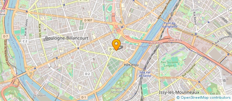 localisation de l'entreprise A.J IMMOBILIER à BOULOGNE-BILLANCOURT