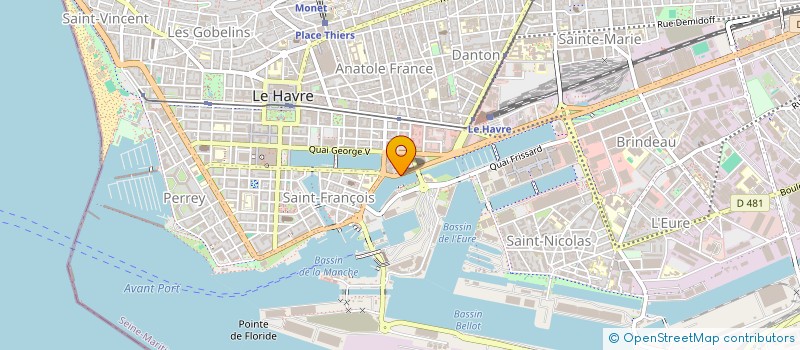 localisation de l'entreprise A&J INVEST à LE HAVRE