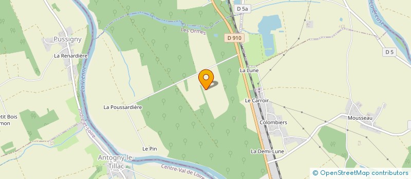 localisation de l'entreprise A J J A S  LES ORMES