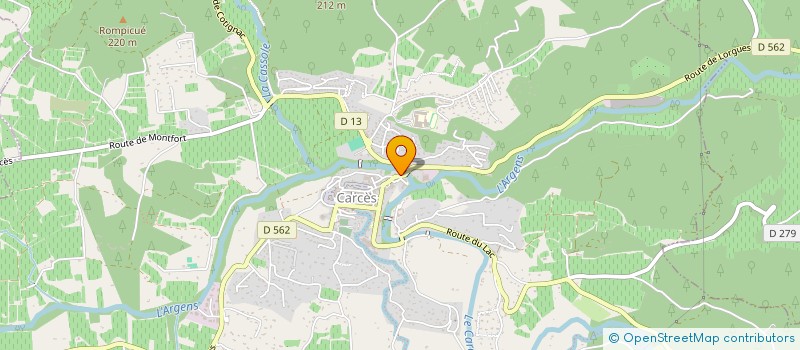 localisation de l'entreprise A.J.J.R  CARCES