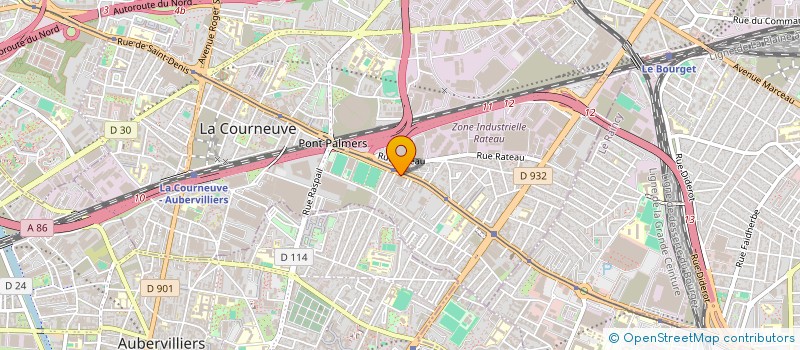 localisation de l'entreprise A.J. KAVIYEN à LA COURNEUVE