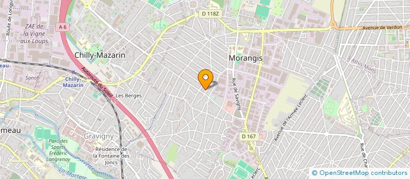 localisation de l'entreprise A J L à MORANGIS