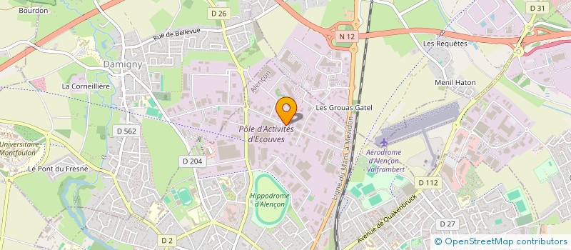localisation de l'entreprise A.J.L. à ALENCON