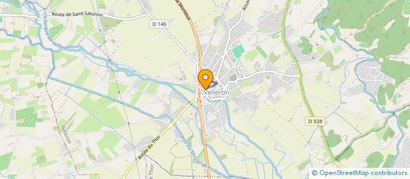 localisation de l'entreprise A.J.L. LOEGEL JULIEN PLOMBERIE CHAUFFAGE SARL  VELLERON