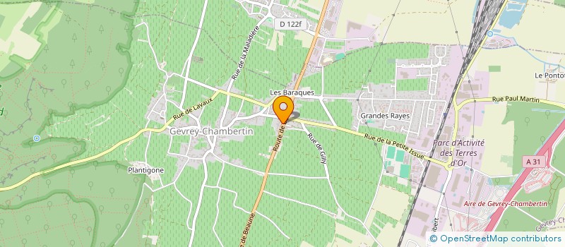 localisation de l'entreprise A.J.L.P. NUITS  GEVREY-CHAMBERTIN