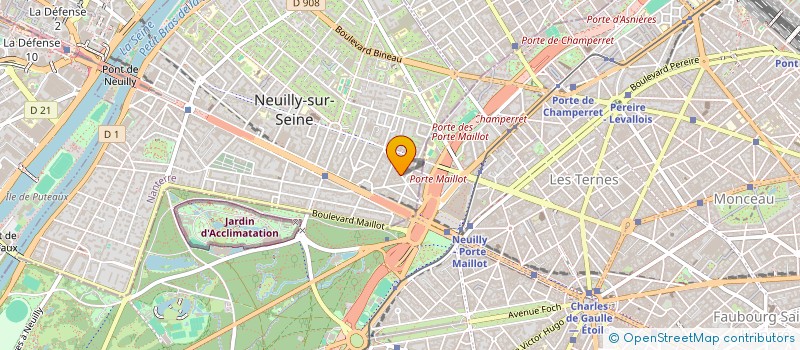 localisation de l'entreprise A.J.LOVE à NEUILLY-SUR-SEINE