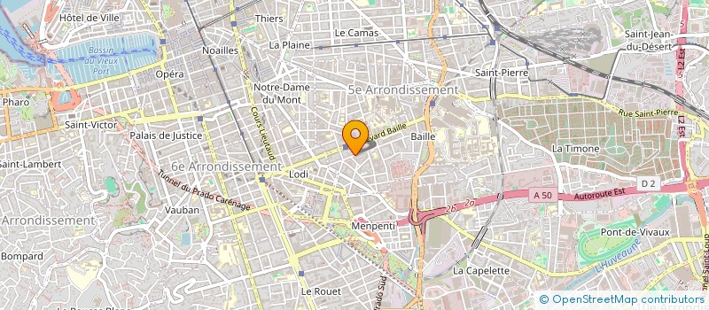 localisation de l'entreprise A.J.M. à MARSEILLE