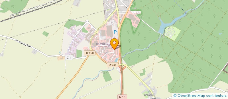 localisation de l'entreprise A.J.M à RAMBOUILLET