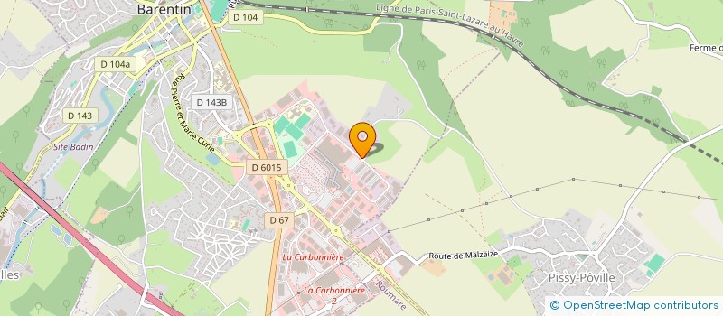 localisation de l'entreprise A.J.M  BARENTIN