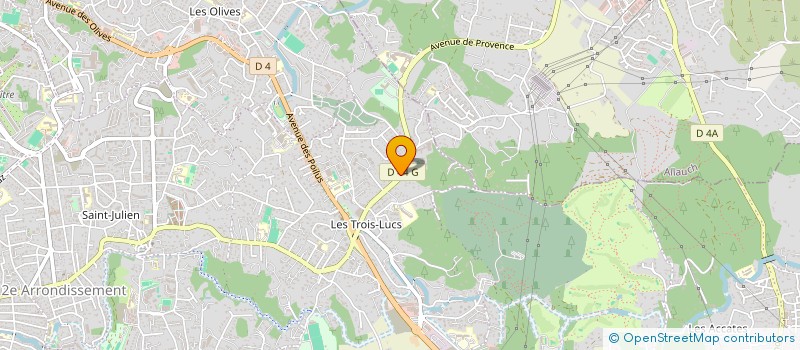 localisation de l'entreprise A.J.M à MARSEILLE