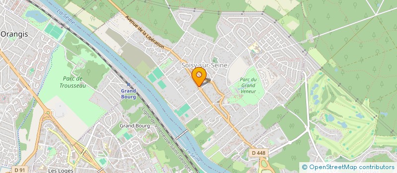 localisation de l'entreprise A.J.M. à SOISY-SUR-SEINE