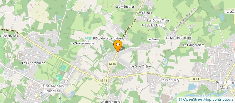 localisation de l'entreprise A.J.M.A  SAINT-AIGNAN-GRANDLIEU