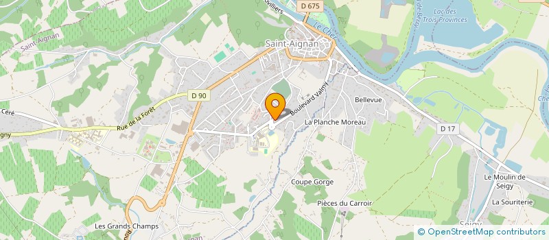 localisation de l'entreprise A J M LOCATION à SAINT-AIGNAN