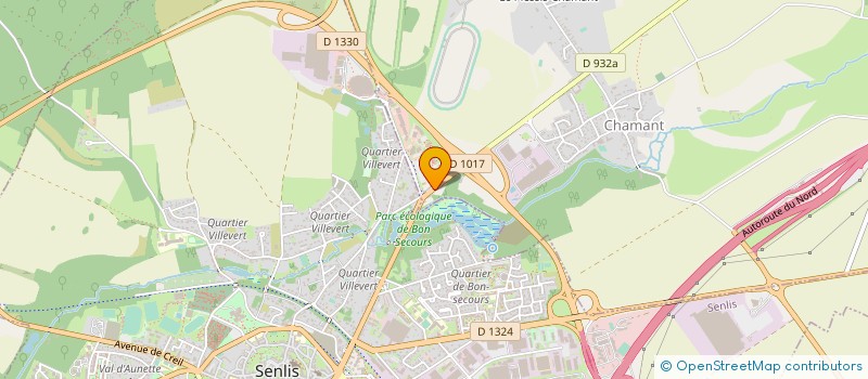 localisation de l'entreprise A.J.M. RESIDENCES  AVILLY-SAINT-LEONARD