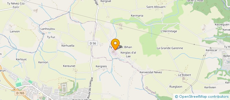 localisation de l'entreprise A-J MOTORSPORT  GUENGAT