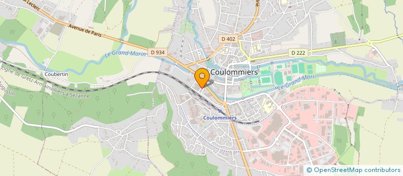localisation de l'entreprise A J P à COULOMMIERS