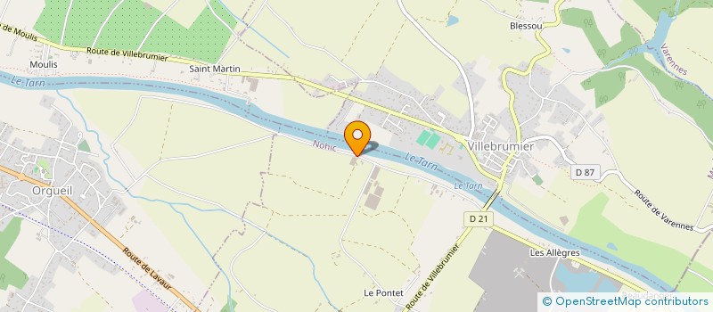 localisation de l'entreprise A.J.P. à NOHIC