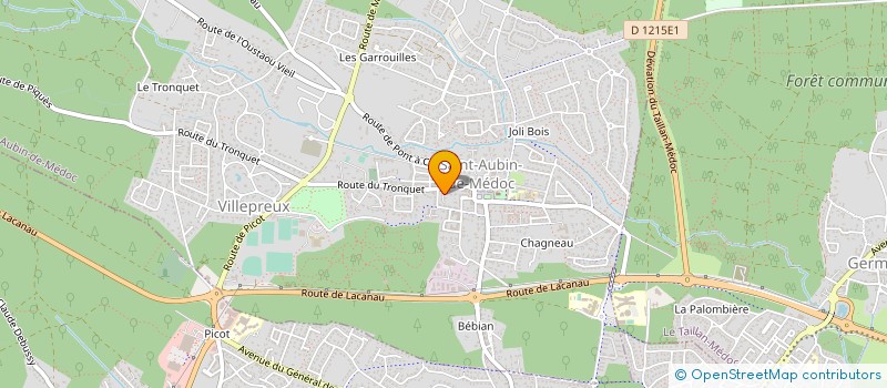 localisation de l'entreprise A.J.P  SAINT-AUBIN-DE-MEDOC