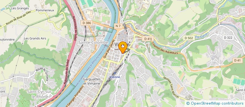 localisation de l'entreprise A J P CONCEPT à VIENNE