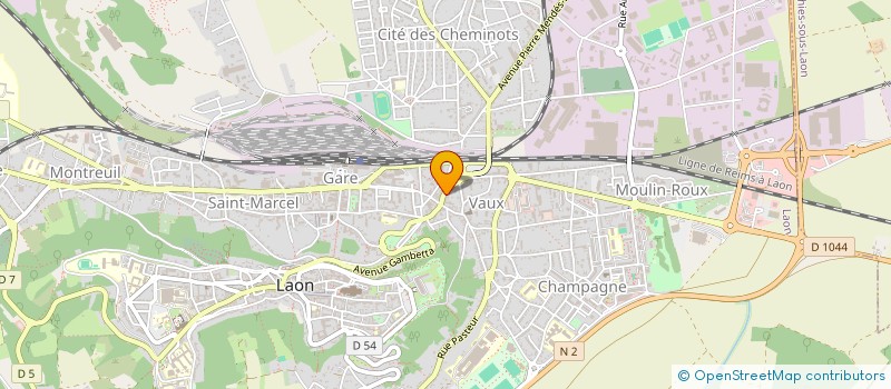 localisation de l'entreprise A J P DIFFUSION à LAON