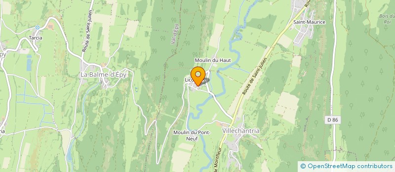 localisation de l'entreprise A J R  GIGNY