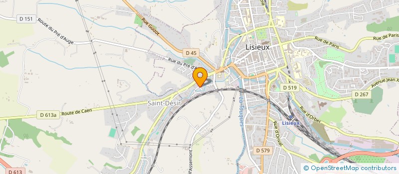 localisation de l'entreprise A.J.R. à LISIEUX