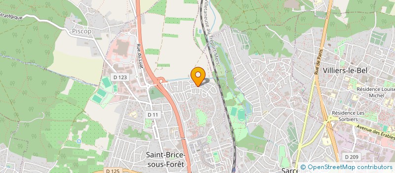 localisation de l'entreprise A.J.R à SAINT-BRICE-SOUS-FORET
