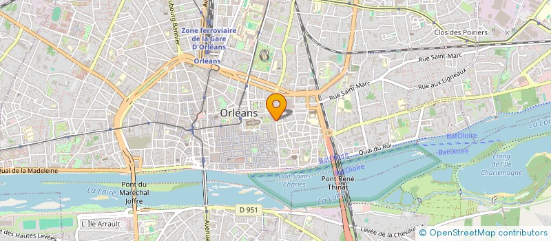 localisation de l'entreprise A.J.R COURTAGE à ORLEANS
