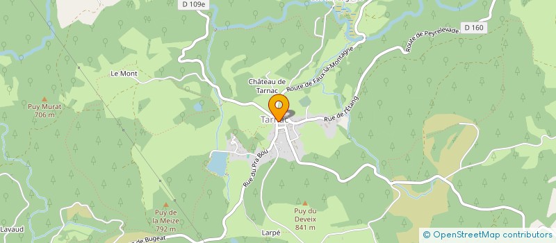 localisation de l'entreprise A&J RECEPTIONS  TARNAC