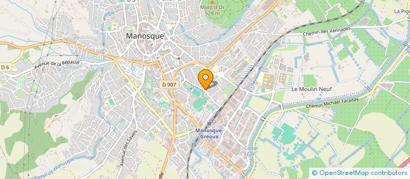 localisation de l'entreprise A.J.S à MANOSQUE
