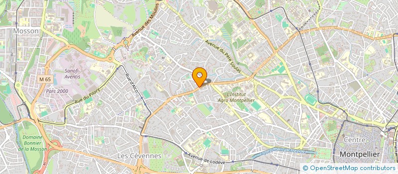 localisation de l'entreprise A, J S à MONTPELLIER