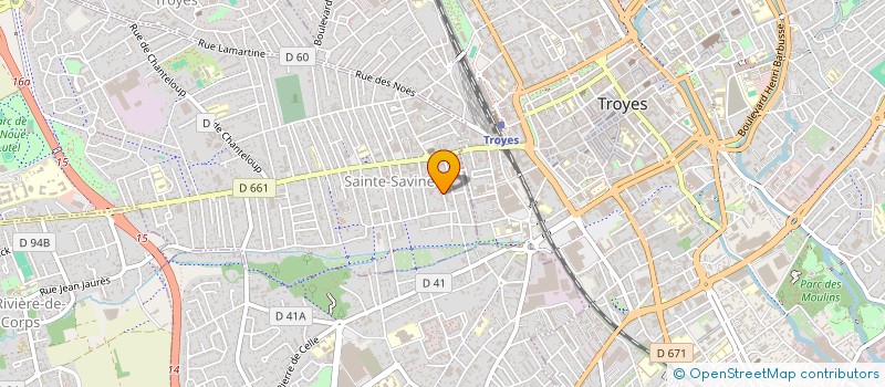 localisation de l'entreprise A.J.S  SAINTE-SAVINE