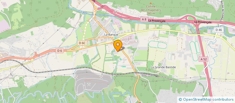 localisation de l'entreprise A.J.S  FUVEAU