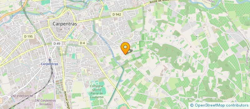 localisation de l'entreprise A J S B  CARPENTRAS