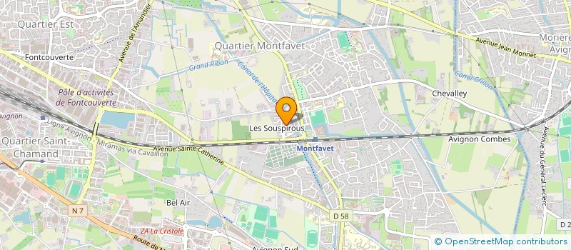 localisation de l'entreprise A.J.S.BOXING CLUBE DE BOXE à AVIGNON