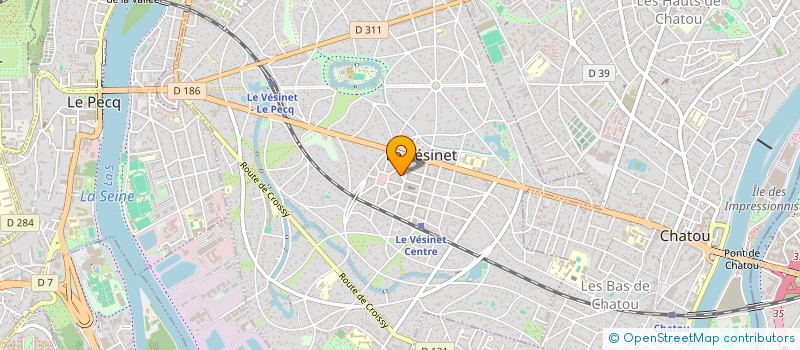 localisation de l'entreprise A J S EVOLUTION  LE VESINET