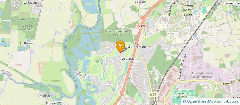 localisation de l'entreprise A & J'S IMMOBILIER  GUICHEN